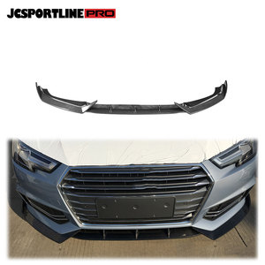 Lame de pare-choc avant en Fiber de carbone, accessoire de voiture, Audi A4 B9 SLINE S4, Sedan, 2017 — 2018 - Product Image 1