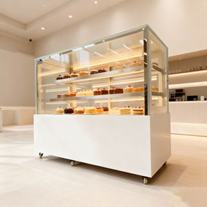 <span class=keywords><strong>Vitrine</strong></span> réfrigérée pour pâtisserie de supermarché, <span class=keywords><strong>vitrine</strong></span> réfrigérée pour gâteaux, réfrigérateur pour pâtisserie, <span class=keywords><strong>vitrine</strong></span> en verre, mini réfrigérateur pour gâteaux, prix de comptoir - Product Image 1