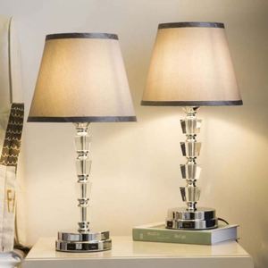 Lampe murale créative en aluminium et cristal, écologique, contrôlée par application, chargement USB, lumière de protection des yeux pour chambre à coucher et salon - Product Image 1