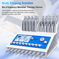 Máquina de Terapia Física Eléctrica 2 en 1 para Cuidado Corporal: Masajeador de Senos y Levantamiento de Glúteos con Bio Pads y Cinturón Moldeador Corporal