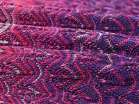 Robe longue en tricot pour femme, col rond, manches longues, ajourée, dégradé de couleurs, style simple et décontracté
