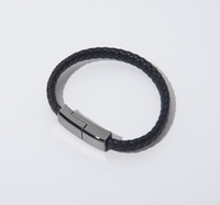 Bracelet en cuir tressé torsadé court de 20cm Câble de bracelet de données de charge USB PD pour iphone Type c / Micro câble de bracelet