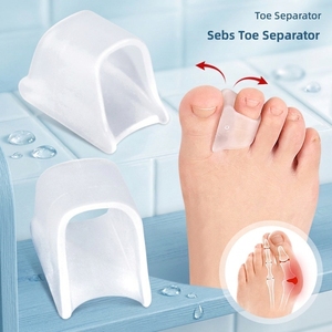 Distanziatori per dita dei piedi all'ingrosso, Separatori per dita, Correttore per dita a martello, Correttore per alluce valgo plantare, Tutore ortopedico per alluce valgo, Cura dei piedi - Product Image 6