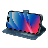 Étui portefeuille en cuir à rabat pour iPhone 18 17 Pro Max 15 14 13 12 11 16e 17e avec porte-cartes et protection intégrée