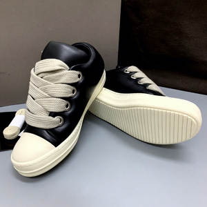 <strong>2026</strong> New Trending Customized LOGO Genuine Leather Lace-up Platform Anti-Slippery Flat Sneaker Classic Low Top Walking <strong>Shoes</strong> - Product Image 3