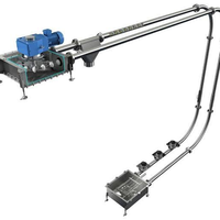 Convoyeur à chaîne tubulaire continu haute vitesse pour la manutention de poudres et de matériaux en vrac avec solution industrielle personnalisée