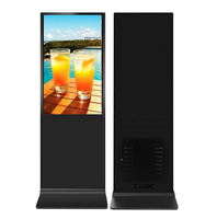 Kiosque numérique 4K sur pied IP65 de 85 pouces pour intérieur, système Android/PC, écran tactile capacitif LCD, pour centre commercial et ascenseur
