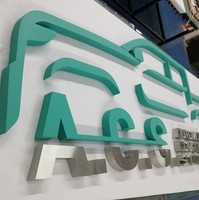 Letras Metálicas Grandes Personalizadas, Letrero 3D con Logotipo de Empresa en Metal, Letrero de Acero Inoxidable Fabricado para Negocios
