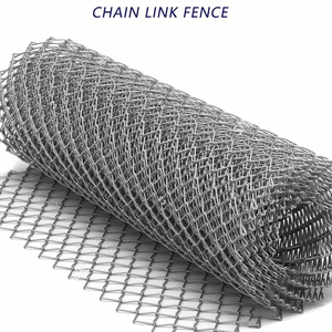 Clôture en treillis métallique, filet de garde-corps en mailles de chaîne, filet de clôture pour terrain de sport, filet de clôture en mailles de chaîne pour enclos et élevage - Product Image 1