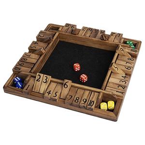 Boîte <span class=keywords><strong>d</strong></span>'<span class=keywords><strong>échecs</strong></span> 12 pouces 4 voies Jeu de société Super Shut the Box Dice pour 2-4 <span class=keywords><strong>joueurs</strong></span> Jouets promotionnels pour enfants - Product Image 1