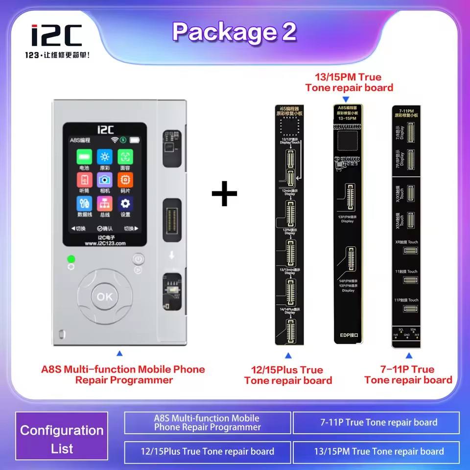 Kits de réparation A8S hôte + 3pcs de carte LCD kit