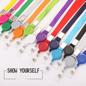 Badge <b>Lanyard</b> Telescopic and Easy-to-pull Card <b>Lanyard</b> Custom-made Work Badge Cover <b>Lanyard</b> Factory Direct Sale - Product Image 2