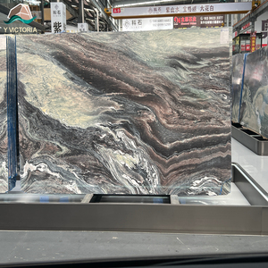 Customize Purple Landscape Natural <b>Marble</b> Tile Artistic Stone for Premium Countertops Feature Walls and Decorative Floor Designs - Product Image 1