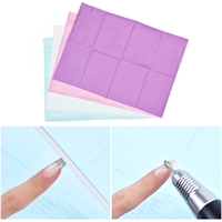 25/125 pièces de tampons jetables professionnels pour table de manucure, en fibres de papier imperméables, lingettes hygiéniques pour le nettoyage des ongles, pour salon de manucure