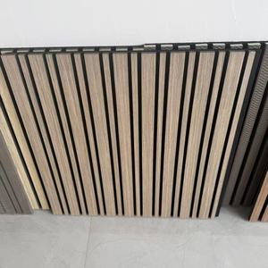 Paneles Acústicos de Listones de Madera <span class=keywords><strong>para</strong></span> <span class=keywords><strong>Paredes</strong></span> <span class=keywords><strong>Interiores</strong></span>, Acabado en Madera Natural con Tamaños y Diseños Personalizados - Product Image 5