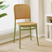 Chaise d'extérieur en plastique tressé en rotin pas cher pour mariage, chaise de salle à manger empilable nordique, chaises de loisirs modernes pour café
