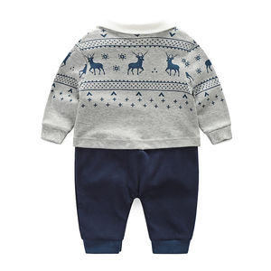 Nuevo Mono de Moda de Algodón de Manga Larga con Lazo para Bebé Niño, Ropa de Fiesta para Bebés - Product Image 2