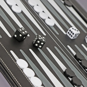 Logo personalizzato Popolare 2 In 1 Scacchi Gioco Da Tavolo Set Premium Cuoio DELL'UNITÀ di elaborazione di Dama Backgammon - Product Image 2