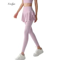 EVELYN OEM ODM Culottes de yoga pour femmes Pantalon de course à pied taille haute pantalon de fitness pantalon de sport jupe vêtements d'extérieur