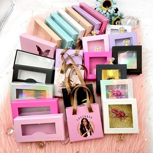 Caja de Pestañas de Marca Privada, Venta al por Mayor Directa de Fábrica, Caja de Papel para Pestañas en Tira, Pestañas en Racimo DIY - Product Image 6