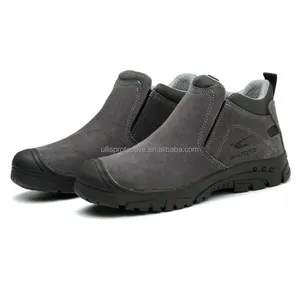 남성용 도매 산업 안전 용접 신발 강철 발가락 충돌 방지 및 펑크 방지 안전 작업 신발