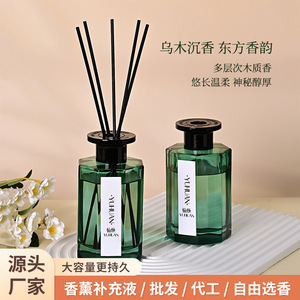 Yuhuan <b>Reed</b> <b>Diffuser</b> Green Octagonal Bottle 150Ml Long Lasting Fragrance <b>For</b> Home Living Room Bathroom - Product Image 5