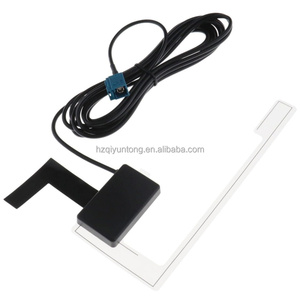 <span class=keywords><strong>Antenne</strong></span> radio de voiture DAB+ active avec connecteur Fakra et Jack, installation facile sur la fenêtre <span class=keywords><strong>pour</strong></span> les fonctions aériennes et <span class=keywords><strong>FM</strong></span> AM - Product Image 1