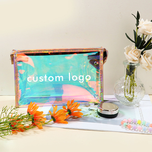 Bolsa de Cosméticos Holográfica con Logotipo Personalizado, Bolsa de Viaje para Maquillaje, Bolsa de Aseo Impermeable Portátil, Bolsa de Compras Iridiscente para Salón - Product Image 6