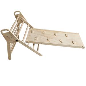 Rampe <span class=keywords><strong>de</strong></span> gymnastique multifonctionnelle en triangle en <span class=keywords><strong>bois</strong></span> pour enfants, aire <span class=keywords><strong>de</strong></span> <span class=keywords><strong>jeux</strong></span> intérieure/extérieure, échelle d'escalade adaptée aux tout-petits. - Product Image 5