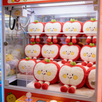 Peluche pomme mignonne de 8 pouces, poupée fruit de simulation, animal en peluche doux, prix pour machine à griffes