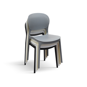 Anita <b>Chair</b> Set Of 4 Grey <b>Polypropylene</b> Indoor Outdoor Use - Product Image 3
