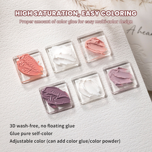 Missgooey เจลสร้างเจลแบบไม่ติดเจล3D ด้วยมือสำหรับการต่อเล็บ6สี15มล. ใหม่ล่าสุด - Product Image 6