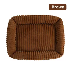 Grenzüberschreitendes Umweltfreundliches Plüsch-Hundebett Winter Warm Weich Kunstfell Quadratische Haustiermatte für Komfortables Schlafen - Product Image 5