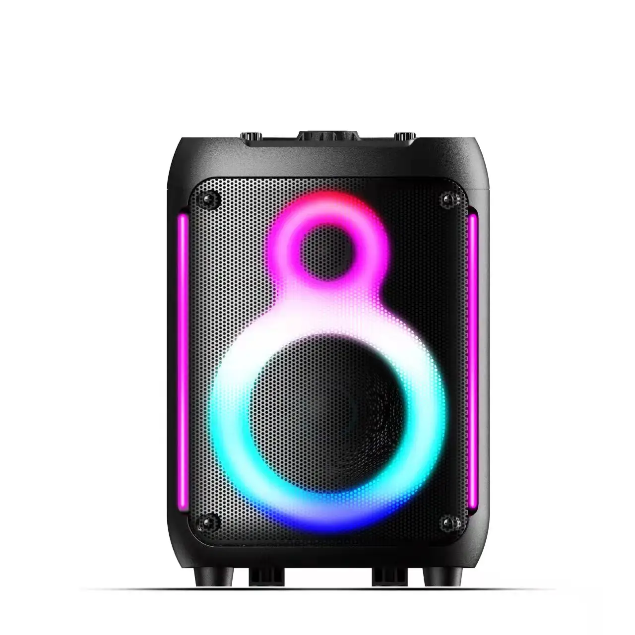 Portable cute RGB Flame light Speaker For Smartphone Laptop Player Outdoor Wireless Audio