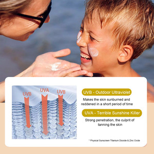 OEM Niños Sun UV Protection All Natural Skin Oxide Zinc Tinted Mineral Baby Sunscreen para niños - Product Image 2