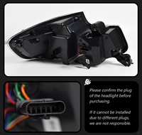 Conjunto de Luces Traseras YX New Dragon Scale para BMW Serie 2 F22 F23 2014-2021, LED 100% Impermeables, Plug+Play, Señal de Giro Secuencial