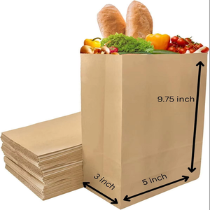 Customizable Eco-Friendly Brown Kraft <b>Paper</b> <b>Bag</b> Recyclable with Your Logo for Food Shopping <b>Promotional</b> Use - Product Image 6