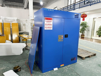 Gabinete de Seguridad para Productos Químicos Personalizado, Completamente de Acero, de 45 Galones (100 Litros) para Almacenamiento de Materiales Inflamables