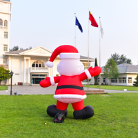 Père Noël gonflable géant de 3 m, imperméable, en Oxford, certifié CE, durable, résistant au soleil, facile à installer pour la cour extérieure de Noël