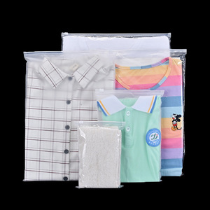 Phân Hủy Sinh Học Thân Thiện Với Môi Tùy Chỉnh In Ấn Bao Bì Nhựa Trong Suốt CPE Frosted Dây Kéo Túi Cho Quần Áo May Mặc T-Shirt - Product Image 4