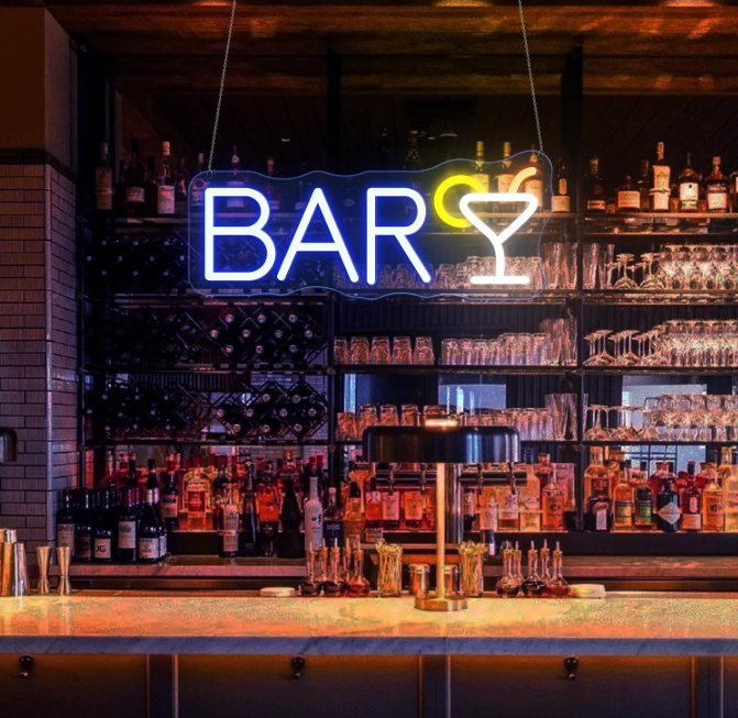 Bar LED Neon Light Sign IP65 Acrylic Neon Signs Wall Decor for Party Bar Unique Design with High Visibility