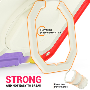Custodia Robusta Antiurto per <span class=keywords><strong>Tablet</strong></span> in PC Rigido e Silicone con Supporto Girevole per iPad 10a Generazione 10.9 Pollici A16 2025 - Custodia per <span class=keywords><strong>Tablet</strong></span> per Bambini - Product Image 4