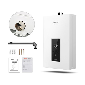 Chaudière à eau chaude au <span class=keywords><strong>gaz</strong></span> de <span class=keywords><strong>30</strong></span> <span class=keywords><strong>kW</strong></span>, 12-16 L, échangeur de chaleur en cuivre, pour système central, usage domestique, <span class=keywords><strong>gaz</strong></span> naturel, murale, sans réservoir - Product Image 1