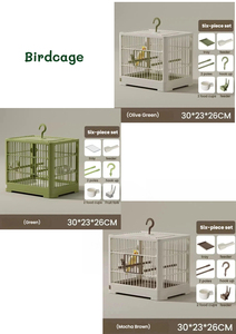 Kuş Kafesi Papağan Villası Kafesi Geniş Alanlı Nefes Alabilen Kuş Gezdirme Aparatı Açık Hava Taşınabilir Seyahat Gözlem Kafesi Evcil Hayvan Malzemeleri - Product Image 5