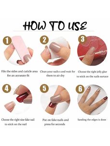 Venta al por mayor francés <span class=keywords><strong>Rosa</strong></span> <span class=keywords><strong>Blanco</strong></span> Ombre prensa <span class=keywords><strong>uñas</strong></span> minimalista forma de almendra ABS puntas de <span class=keywords><strong>uñas</strong></span> artificiales extraíbles de alta calidad para el dedo - Product Image 6