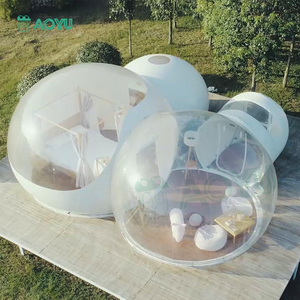 AOYU Fête en plein air Grande bulle gonflable transparente Ciel PVC Dôme Tente <span class=keywords><strong>Tunnel</strong></span> d'entrée Resort Publicité avec <span class=keywords><strong>lumière</strong></span> LED à louer - Product Image 2
