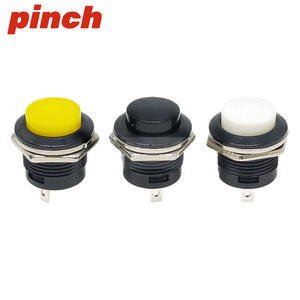 Interruptor de Botón Pulsador Pinch R13-507, Cabeza Redonda de 16 mm, Momentáneo, 2 Pines, Sin Bloqueo, Control Industrial - Product Image 3