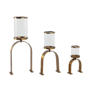 Portacandele in vetro con base ad arco, candelabro a pilastro per decorazioni da mensola, tavolino da caffè e camera da letto - Product Image 2