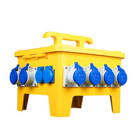 Boîte de distribution industrielle en plastique pour extérieur, étanche à la poussière et à l'eau IP65, 8 prises, 220V/400V 50/60Hz IEC 060439-1, JX-3 WNZJ