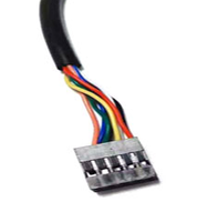 Kabel Ribbon Berpelindung Dua Ujung JST XH2.54mm Custom dengan Inti Ferit 1007 24AWG untuk Kontrol Industri